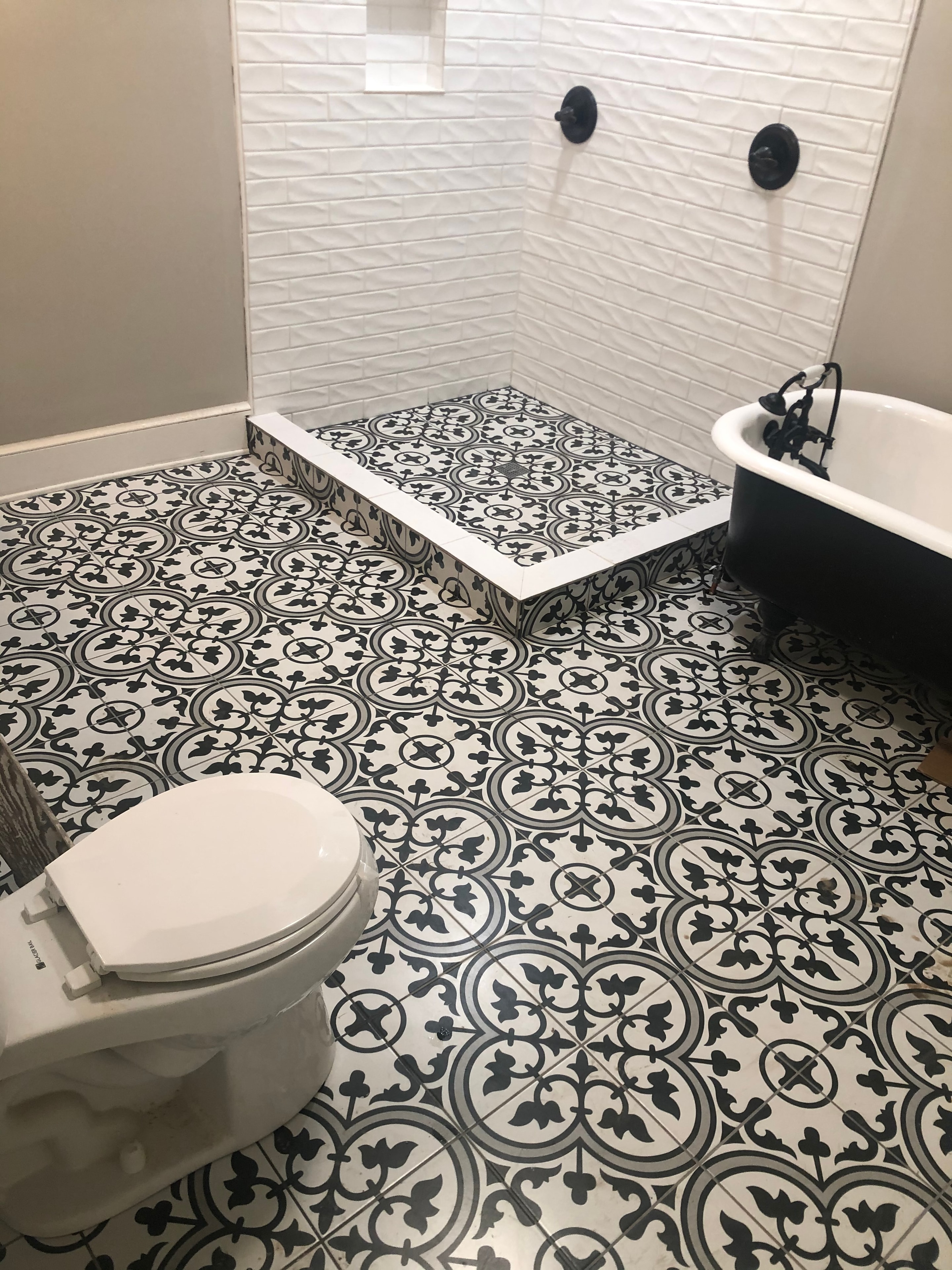 Bathroom Floor & Tile Refresh