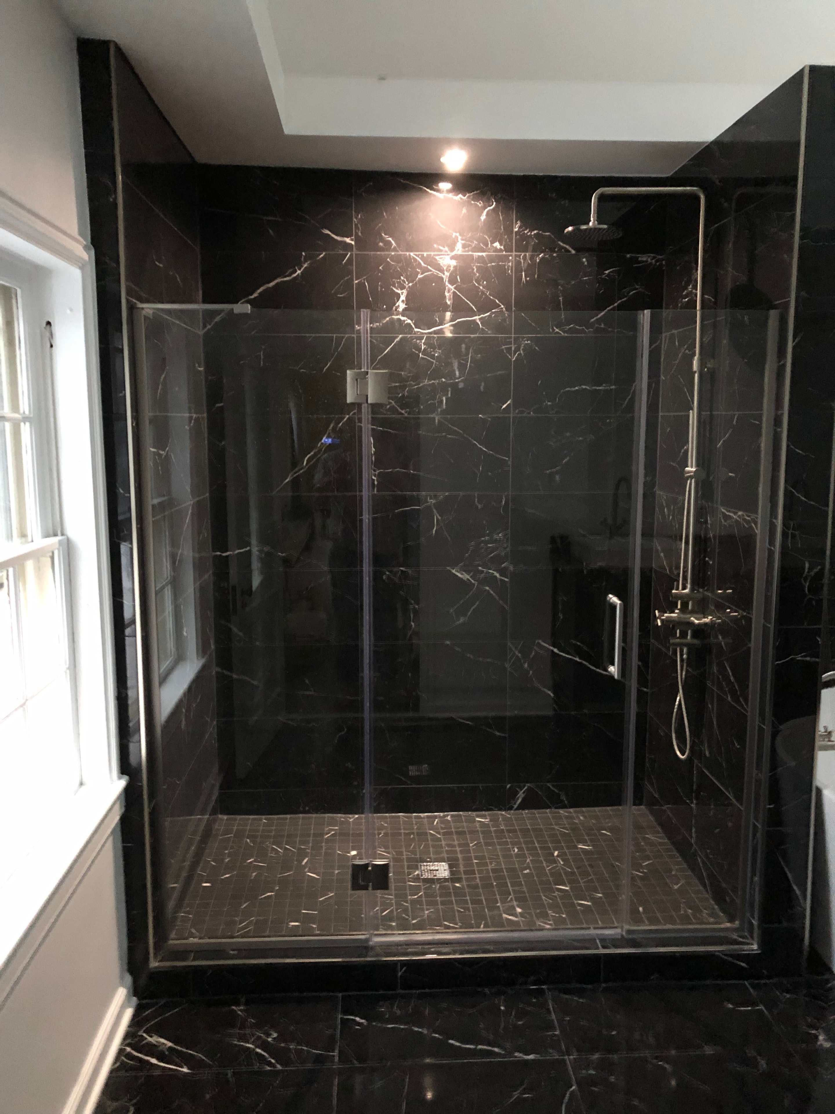 Black Marble Shower Suite